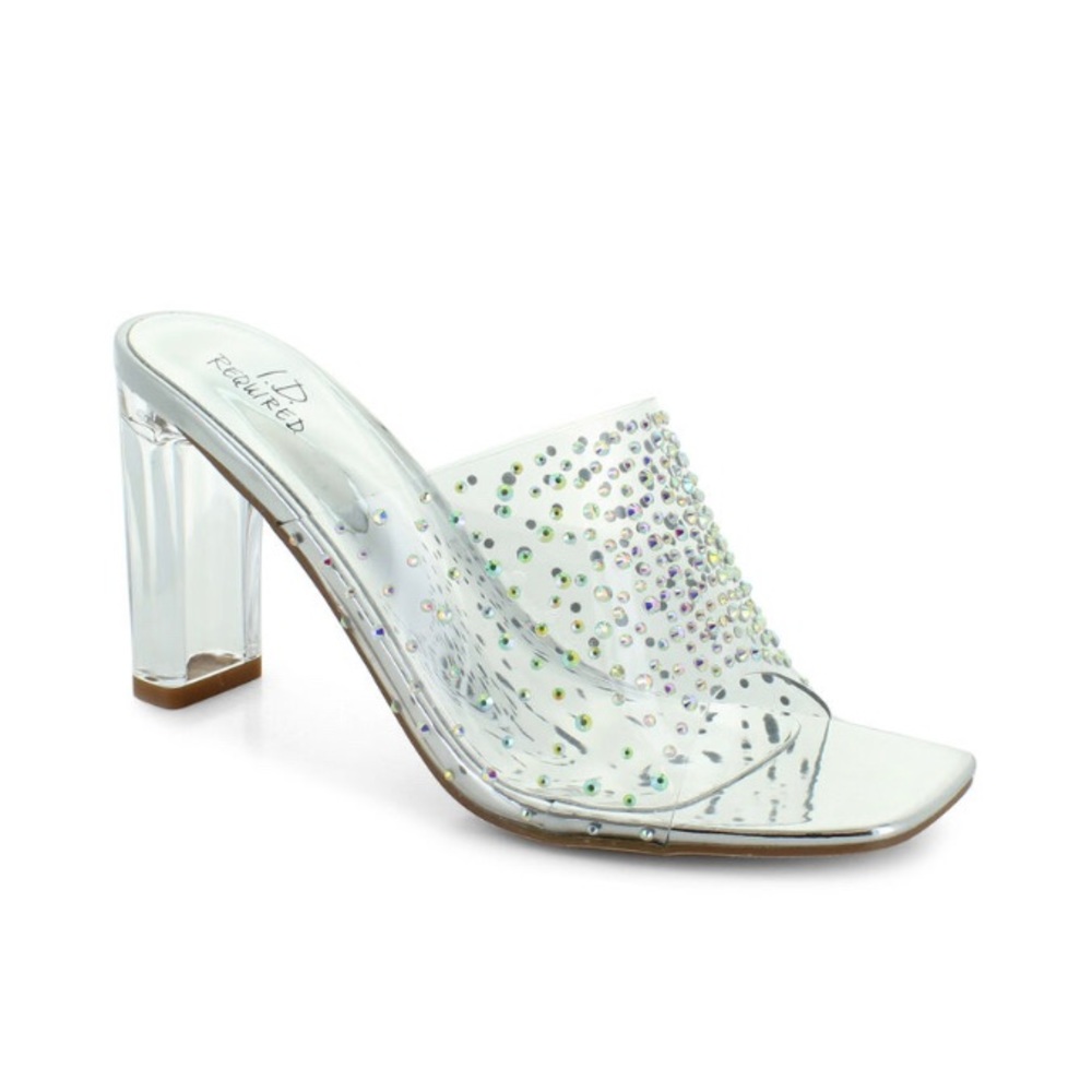 Beautifully Elegant & Embellished Clear Pumps